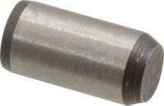 Made in USA - 1/4" Diam x 1/2" Pin Length 416 Stainless Steel Precision Dowel Pin - Passivated Finish, C 36-42 Hardness, 2 Beveled End - Eagle Tool & Supply