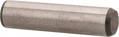 Made in USA - 5/16" Diam x 1-1/4" Pin Length 416 Stainless Steel Precision Dowel Pin - Passivated Finish, C 36-42 Hardness, 2 Beveled End - Eagle Tool & Supply