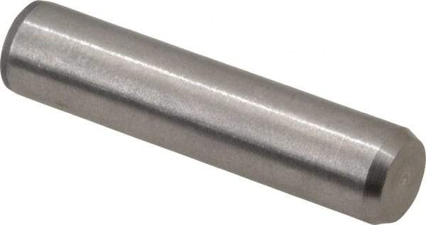 Made in USA - 5/16" Diam x 1-3/8" Pin Length 416 Stainless Steel Precision Dowel Pin - Passivated Finish, C 36-42 Hardness, 2 Beveled End - Eagle Tool & Supply