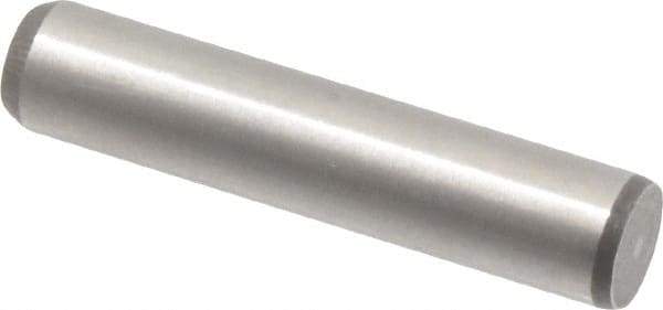 Made in USA - 5/16" Diam x 1-1/2" Pin Length 416 Stainless Steel Precision Dowel Pin - Passivated Finish, C 36-42 Hardness, 2 Beveled End - Eagle Tool & Supply