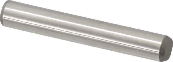 Made in USA - 5/16" Diam x 2" Pin Length 416 Stainless Steel Precision Dowel Pin - Passivated Finish, C 36-42 Hardness, 2 Beveled End - Eagle Tool & Supply