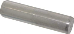 Made in USA - 3/8" Diam x 1-1/2" Pin Length 416 Stainless Steel Precision Dowel Pin - Passivated Finish, C 36-42 Hardness, 2 Beveled End - Eagle Tool & Supply