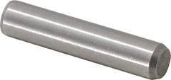 Made in USA - 3/8" Diam x 1-3/4" Pin Length 416 Stainless Steel Precision Dowel Pin - Passivated Finish, C 36-42 Hardness, 2 Beveled End - Eagle Tool & Supply