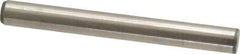 Made in USA - 3/8" Diam x 3-1/2" Pin Length 416 Stainless Steel Precision Dowel Pin - Passivated Finish, C 36-42 Hardness, 2 Beveled End - Eagle Tool & Supply