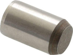 Made in USA - 3/8" Diam x 5/8" Pin Length 416 Stainless Steel Precision Dowel Pin - Passivated Finish, C 36-42 Hardness, 2 Beveled End - Eagle Tool & Supply