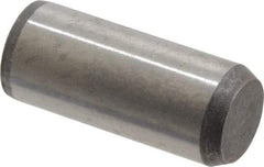 Made in USA - 3/8" Diam x 7/8" Pin Length 416 Stainless Steel Precision Dowel Pin - Passivated Finish, C 36-42 Hardness, 2 Beveled End - Eagle Tool & Supply