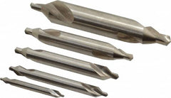 Keo - 5 Piece, #1 to 5, Plain Edge, Cobalt Combo Drill & Countersink Set - Eagle Tool & Supply