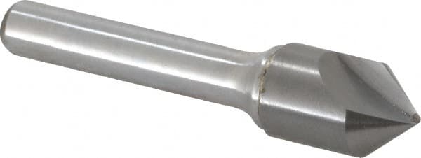 Keo - 1-3/4" Head Diam, 3/4" Shank Diam, 1 Flute 100° High Speed Steel Countersink - Eagle Tool & Supply