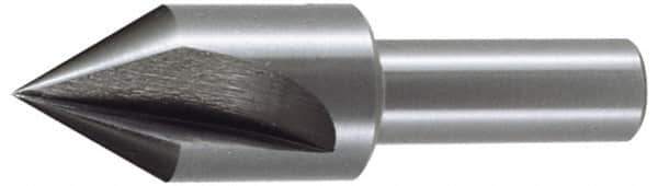 Keo - 2" Head Diam, 3/4" Shank Diam, 3 Flute 82° High Speed Steel Countersink - Bright Finish, 3-1/4" OAL, Single End, Straight Shank, Right Hand Cut - Eagle Tool & Supply