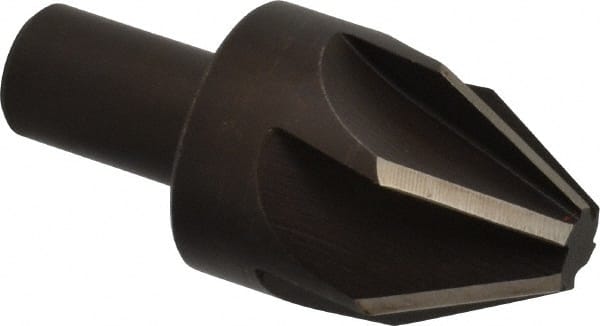 Keo - 1-1/2" Head Diam, 3/4" Shank Diam, 6 Flute 60° High Speed Steel Countersink - Eagle Tool & Supply