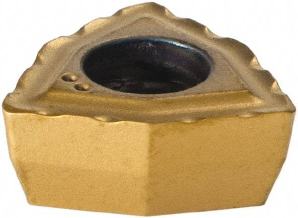 Komet - WOEX040304 13 Grade BK8425 Carbide Indexable Drill Insert - TiAlN/TiN Finish, Trigon, 1/4" Inscribed Circle - Eagle Tool & Supply