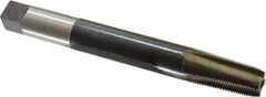 Hertel - 3/8-18 NPT, 4 Flute, Plug Chamfer, Bright Finish, High Speed Steel, Extension Pipe Tap - 6" OAL, 1-1/16" Thread Length - Eagle Tool & Supply