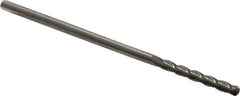 Hertel - 5/8", 3/4" LOC, 5/8" Shank Diam, 3" OAL, 4 Flute, Solid Carbide Square End Mill - Single End, Uncoated, Spiral Flute, 30° Helix, Centercutting, Right Hand Cut, Right Hand Flute - Eagle Tool & Supply