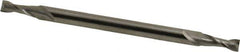 Hertel - 5/32", 7/16" LOC, 3/16" Shank Diam, 3" OAL, 2 Flute, Solid Carbide Square End Mill - Double End, Uncoated, Spiral Flute, 30° Helix, Centercutting, Right Hand Cut - Eagle Tool & Supply