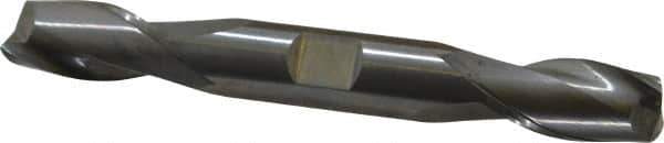 Hertel - 1/2", 1" LOC, 1/2" Shank Diam, 4" OAL, 2 Flute, Solid Carbide Square End Mill - Double End, Uncoated, Spiral Flute, 30° Helix, Centercutting, Right Hand Cut - Eagle Tool & Supply