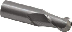 Hertel - 3/4" Diam, 1" LOC, 2 Flute Solid Carbide Ball End Mill - Uncoated, Single End, 3" OAL, 3/4" Shank Diam - Eagle Tool & Supply