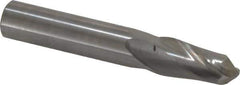Hertel - 9/16" Diam, 1-1/4" LOC, 2 Flute Solid Carbide Ball End Mill - Uncoated, Single End, 3-1/2" OAL, 9/16" Shank Diam - Eagle Tool & Supply