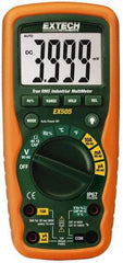 Extech - EX505, CAT IV, 1,000 VAC/VDC, Digital True RMS Multimeter - 40 mOhm, Measures Voltage, Capacitance, Current, Frequency, Resistance, Temperature - Eagle Tool & Supply