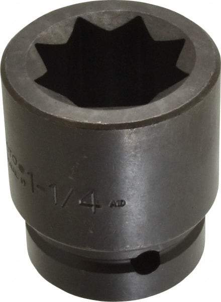 Proto - 1" Drive 1-1/4" Impact Socket - 8 Points, 2-13/16" OAL - Eagle Tool & Supply