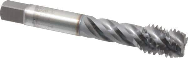 OSG - 9/16-12 UNC 4 Flute Modified Bottoming Spiral Flute Tap - Vanadium High Speed Steel, TiCN Finish, 3-19/32" OAL, Right Hand Flute, Right Hand Thread, H3, Series 290 - Eagle Tool & Supply