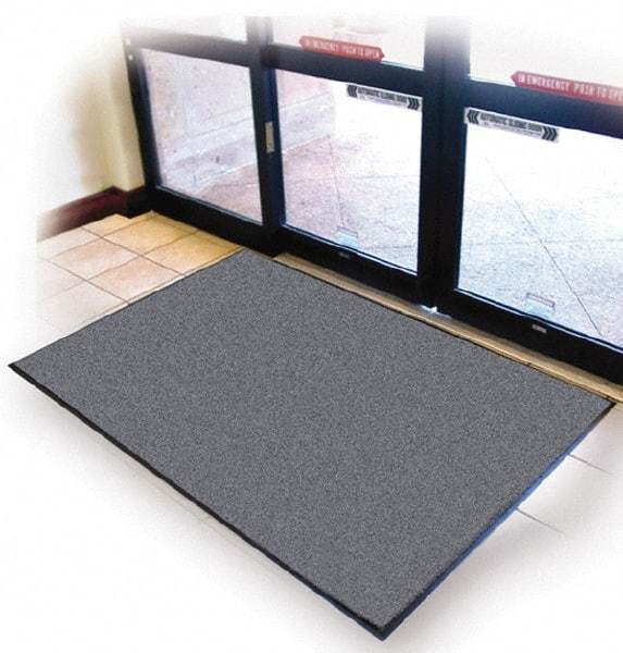 PRO-SAFE - 6 Ft. Long x 4 Ft. Wide, Poly Blended Carpet Surface, Cut Pile Entrance Matting - 3/8 Inch Thick, Indoor, Medium Traffic, Vinyl, Blue - Eagle Tool & Supply