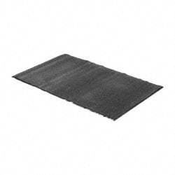 PRO-SAFE - 5 Ft. Long x 3 Ft. Wide, Poly Blended Carpet Surface, Cut Pile Entrance Matting - 3/8 Inch Thick, Indoor, Medium Traffic, Vinyl, Charcoal - Eagle Tool & Supply