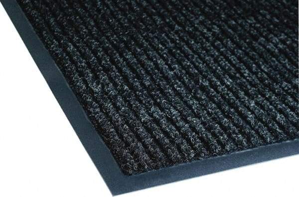 PRO-SAFE - 10 Ft. Long x 3 Ft. Wide, Poly Blended Carpet Surface, Ribbed Entrance Matting - 5/16 Inch Thick, Indoor, Medium Traffic, Vinyl, Black - Eagle Tool & Supply