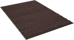 PRO-SAFE - 6 Ft. Long x 4 Ft. Wide, Poly Blended Carpet Surface, Ribbed Entrance Matting - 5/16 Inch Thick, Indoor, Medium Traffic, Vinyl, Brown - Eagle Tool & Supply