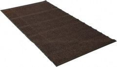 PRO-SAFE - 8 Ft. Long x 4 Ft. Wide, Poly Blended Carpet Surface, Ribbed Entrance Matting - 5/16 Inch Thick, Indoor, Medium Traffic, Vinyl, Brown - Eagle Tool & Supply