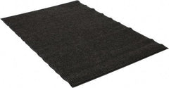 PRO-SAFE - 6 Ft. Long x 4 Ft. Wide, Poly Blended Carpet Surface, Ribbed Entrance Matting - 5/16 Inch Thick, Indoor, Medium Traffic, Vinyl, Gray - Eagle Tool & Supply