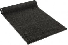 PRO-SAFE - 8 Ft. Long x 4 Ft. Wide, Poly Blended Carpet Surface, Ribbed Entrance Matting - 5/16 Inch Thick, Indoor, Medium Traffic, Vinyl, Black - Eagle Tool & Supply