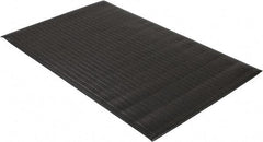 PRO-SAFE - 5' Long x 3' Wide, Dry Environment, Anti-Fatigue Matting - Black, Vinyl with Vinyl Sponge Base, Beveled on 4 Sides - Eagle Tool & Supply