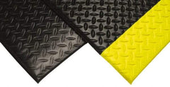 PRO-SAFE - 60' Long x 2' Wide, Dry Environment, Anti-Fatigue Matting - Black, Vinyl with Vinyl Sponge Base, Beveled on 4 Sides - Eagle Tool & Supply