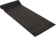 PRO-SAFE - 12' Long x 3' Wide, Dry Environment, Anti-Fatigue Matting - Black, Vinyl with Vinyl Sponge Base, Beveled on 4 Sides - Eagle Tool & Supply