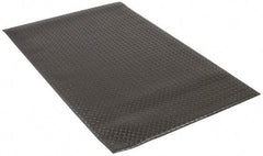 PRO-SAFE - 5' Long x 3' Wide, Dry Environment, Anti-Fatigue Matting - Black, Vinyl with Vinyl Sponge Base, Beveled on 4 Sides - Eagle Tool & Supply