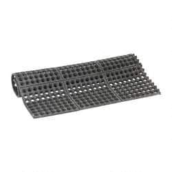 PRO-SAFE - 3' Long x 3' Wide x 5/8" Thick, Anti-Fatigue Modular Matting Tiles - Black, For Dry & Wet Areas, Series Pro-Safe - Eagle Tool & Supply