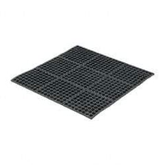PRO-SAFE - 3' Long x 3' Wide x 5/8" Thick, Anti-Fatigue Modular Matting Tiles - Black, For Dry & Wet Areas, Series Pro-Safe - Eagle Tool & Supply