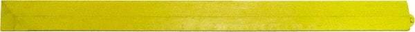 PRO-SAFE - 3.25' Long x 0.25' Wide, Anti-Fatigue Modular Matting Ramp Edge - Female, Yellow, For Dry & Wet Areas - Eagle Tool & Supply