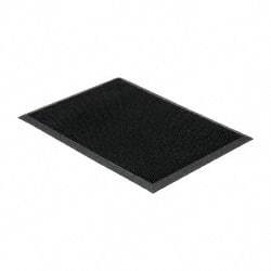PRO-SAFE - 32 Inch Long x 2 Ft. Wide, SBR Rubber Surface, Bristle Surface Entrance Matting - 5/8 Inch Thick, Indoor and Outdoor, SBR Rubber, Black - Eagle Tool & Supply