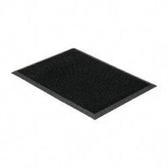 PRO-SAFE - 32 Inch Long x 2 Ft. Wide, SBR Rubber Surface, Bristle Surface Entrance Matting - 5/8 Inch Thick, Indoor and Outdoor, SBR Rubber, Black - Eagle Tool & Supply