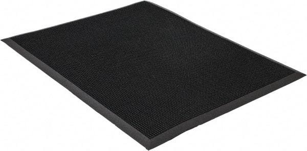 PRO-SAFE - 39 Inch Long x 32 Inch Wide, SBR Rubber Surface, Bristle Surface Entrance Matting - 5/8 Inch Thick, Indoor and Outdoor, SBR Rubber, Black - Eagle Tool & Supply