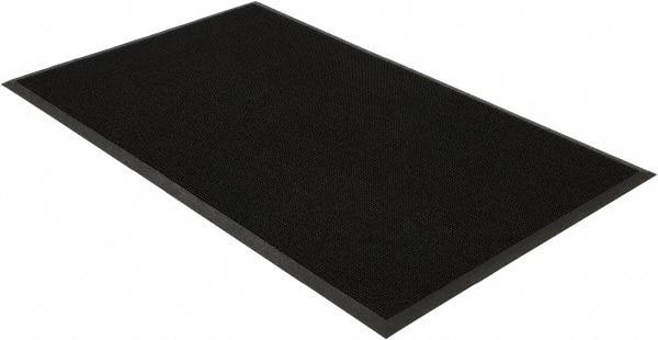 PRO-SAFE - 5 Ft. Long x 3 Ft. Wide, SBR Rubber Surface, Bristle Surface Entrance Matting - 5/8 Inch Thick, Indoor and Outdoor, SBR Rubber, Black - Eagle Tool & Supply