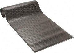 PRO-SAFE - 12' Long x 3' Wide, Dry Environment, Anti-Fatigue Matting - Black, Vinyl with Vinyl Sponge Base, Beveled on 4 Sides - Eagle Tool & Supply
