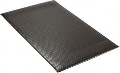 PRO-SAFE - 5' Long x 3' Wide, Dry Environment, Anti-Fatigue Matting - Black, Vinyl with Vinyl Sponge Base, Beveled on 4 Sides - Eagle Tool & Supply
