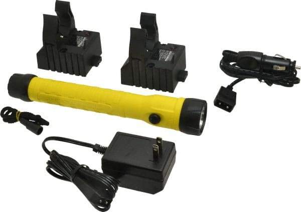 Streamlight - White LED Bulb, 130 Lumens, Industrial/Tactical Flashlight - Yellow Plastic Body, 1 NiCad Battery Included - Eagle Tool & Supply