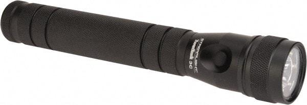Streamlight - White LED Bulb, 180 Lumens, Industrial/Tactical Flashlight - Black Aluminum Body, 3 C Batteries Not Included - Eagle Tool & Supply