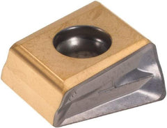 Iscar - T490 LNHT1306 Grade IC830 Carbide Milling Insert - TiAlN/TiN Finish, 0.5138" Thick, 0.8mm Corner Radius - Eagle Tool & Supply