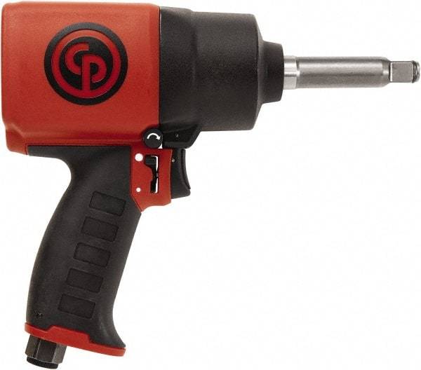 Chicago Pneumatic - 1/2" Drive, 9,000 RPM, 750 Ft/Lb Torque Impact Wrench - Pistol Grip Handle, 1,260 IPM, 19 CFM, 90 psi, 1/4" NPT Inlet - Eagle Tool & Supply