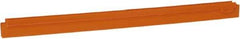 Vikan - 24" Rubber Blade Squeegee Refill - Double Edge, Orange, Plastic Holder - Eagle Tool & Supply