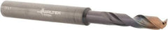 Walter-Titex - 11/64" 140° Spiral Flute Solid Carbide Screw Machine Drill Bit - Double Coating Finish, Right Hand Cut, 24mm Flute Length, 66mm OAL, X-treme Plus Point, Straight Shank, Through Coolant - Eagle Tool & Supply